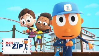 Fishing Disaster!! What Will They Catch?! | @MailWithMrZIP Fun Mailman Cartoons for Kids