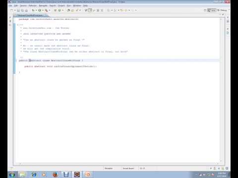 Can an abstract class be marked as final Freshers Java Interview Question And Answer