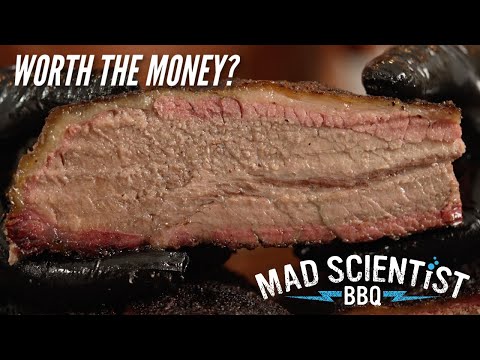 Smoked brisket, three USDA grades side by side, from the video