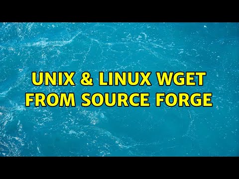 Unix & Linux: wget from Source Forge