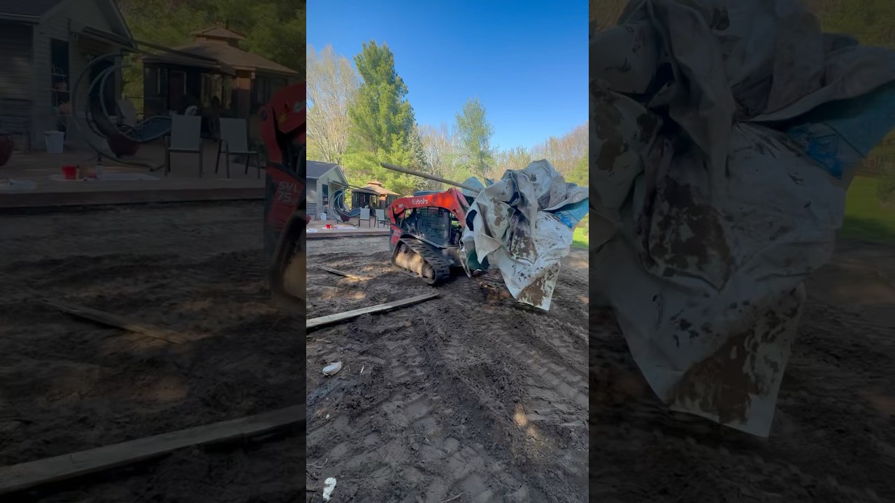 Putting the finishing touches on a pool removal project