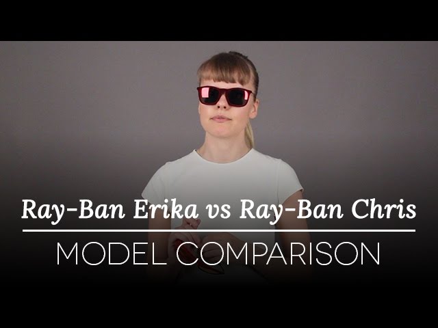 Neighborhood Opponent very much Ray-Ban Erika vs Ray-Ban Chris Sunglasses Comparison - YouTube