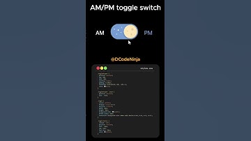 Create a Creative AM/PM Toggle Switch UI with HTML & CSS | No JavaScript Needed!