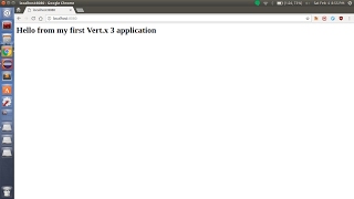 Creating first Vertx application in Java using  maven