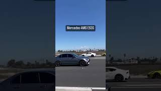 2023 E63S In Selenite Grey Magno Hauling On The Highway