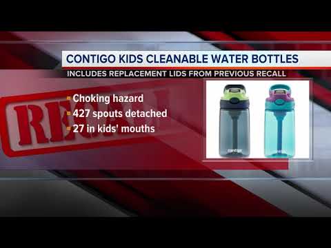 Contigo recalls cleanable water bottles for kids over choking hazard - ABC  News