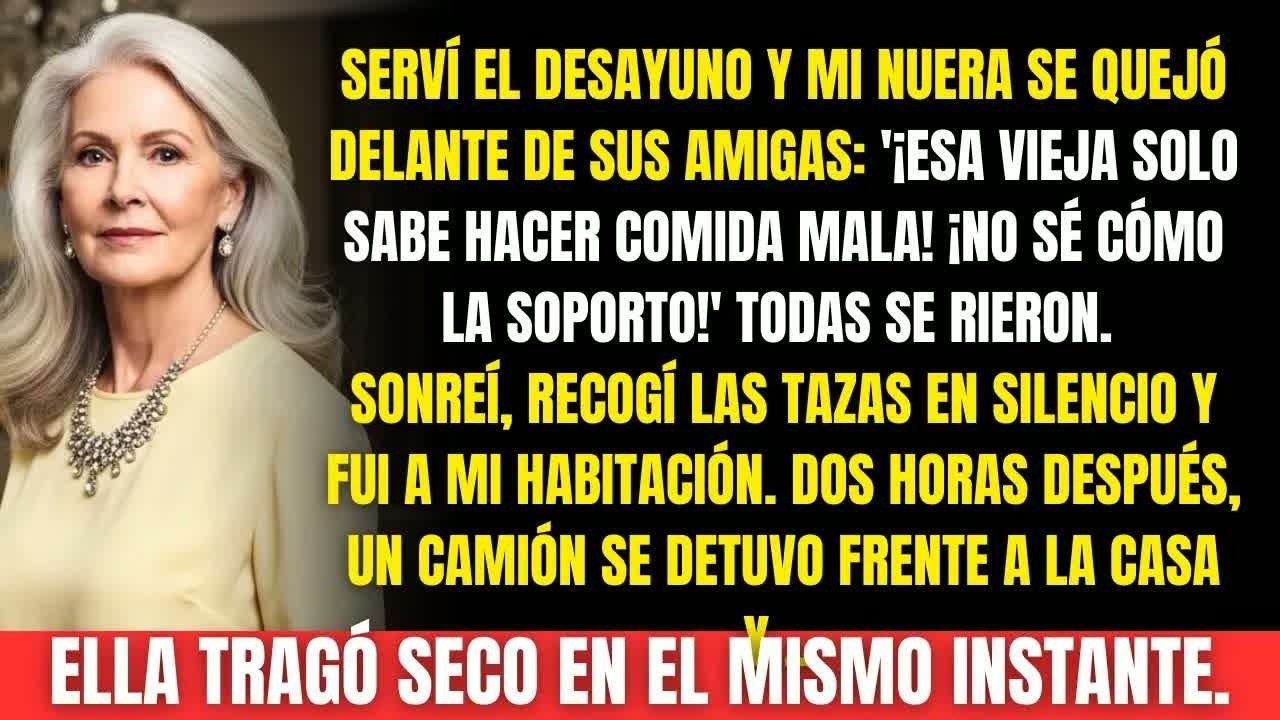 Mi nuera gritó： “¡Esa vieja solo sabe hacer comida mala!”… Dos horas después no creyó lo que hice..