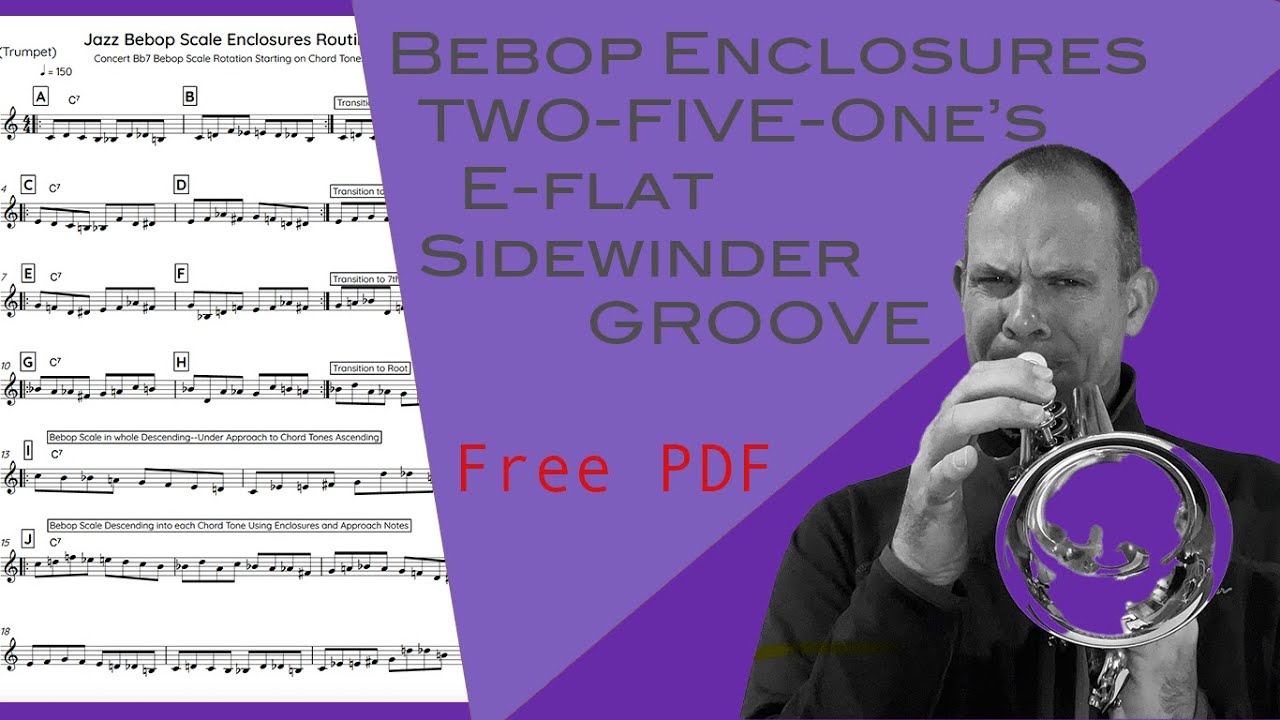 Packet 1 Jazz Bebop Enclosures on II V I in Eb Lee Sidewinder