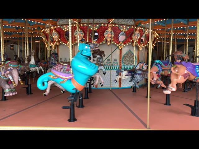 4k キャラバンカルーセルの朝練 21 12 01 東京ディズニーシー アトラクションを眺める動画 Tokyo Disney Sea ジーニーに乗れるメリーゴーランド はぐるまる4k Youtube