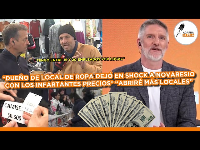 DUEÑO DE LOCAL DEJÓ EN SHOCK A NOVARESIO CON INFARTANTES PRECIOS: “TENGO 20 EMPLEADOS POR NEGOCIO"