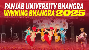 WINNERS  INTERSTATE 2025  Panjab University Chandigarh Bhangra