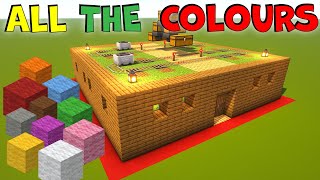 Minecraft Farm Design For EVERY Colour Of Wool