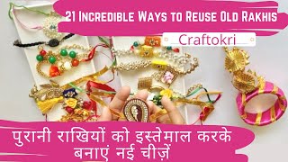 21 ways to reuse old Rakhis | Create beautiful new things out of old Rakhis