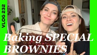 BAKING SPECIAL BROWNIES DUDE. VLOG 232