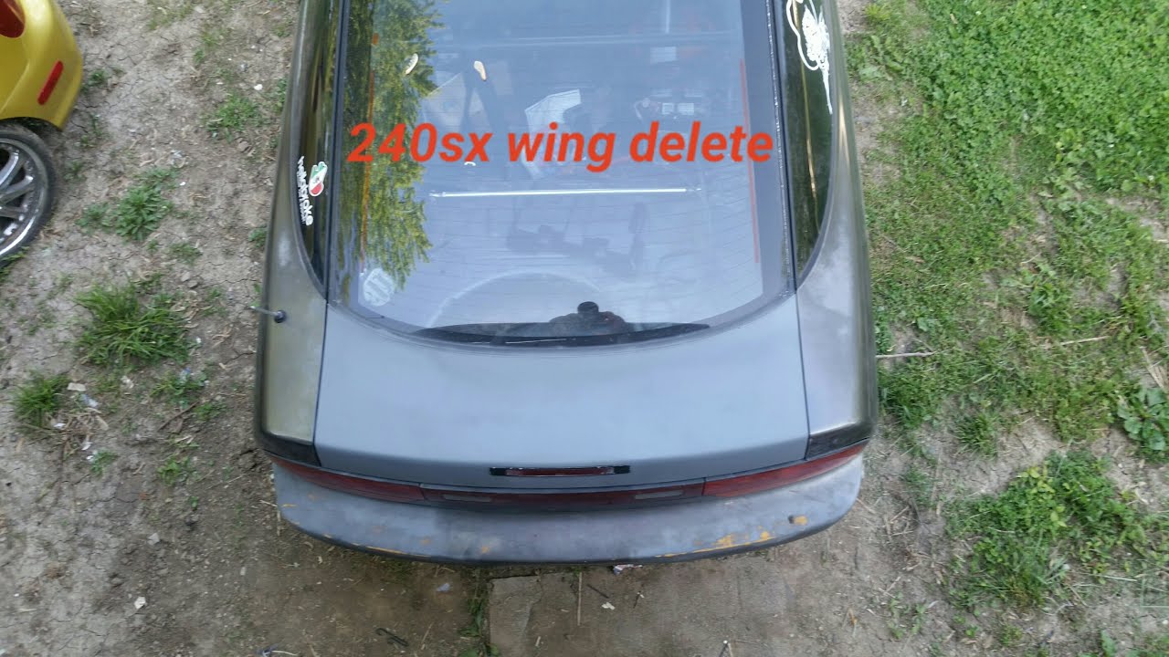 S13 240sx wing delete YouTube