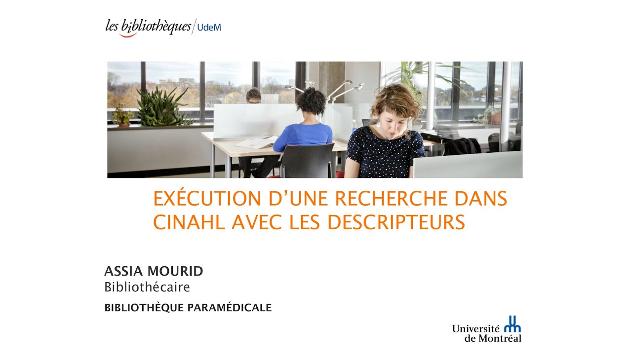 Introduction A La Recherche Documentaire Bibliotheques Universite De Montreal