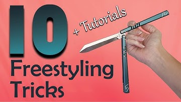 My 10 FAVORITE Balisong Tricks To Do While Freestyling + TUTORIALS