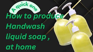 How To Produce Handwash Liquid Soap For Beginnersdiy bodywashbarsoapliquidsoap