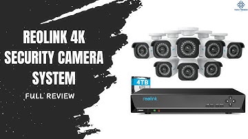 REOLINK 4K Security Camera System – 8MP, 16-Channel NVR, PoE, 24/7 Recording