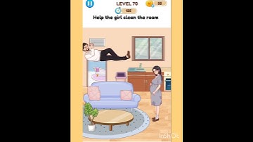Annoying puzzle game level 70 help the girl clean the room #youtubeshorts
