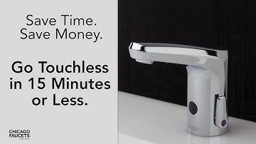 Save Install Time with Chicago Faucets E-Tronic® 80 Commercial Touchless Faucet