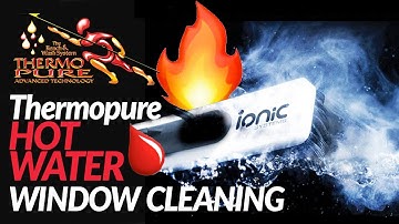 The Reach & Wash Thermopure from Ionic Systems Hot water window cleaning