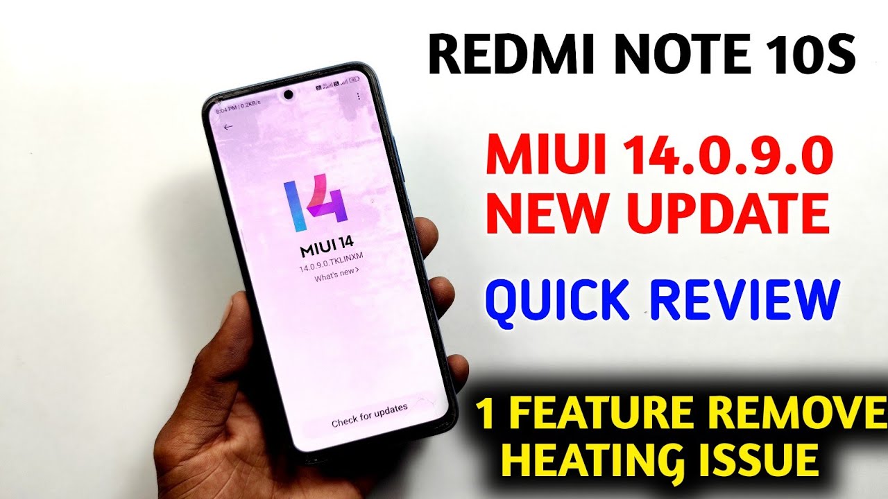 Redmi note 10s miui 14.0.9.0 new update Roll Out quick review most