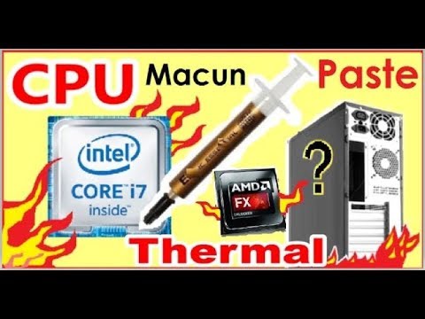 Bilgisayar ısınma Sorunu [3] Termal Macun Değişimi/ %100 Etki/ Thermal Paste To CPU / Fix Computer