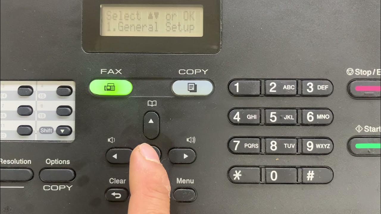 Brother Intellifax 2840 Turn Off Sleep Mode Deep Sleep Mode programming on Brother IntelliFAX 2840 - YouTube