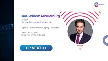 Day 1 - Keynote - Welcome to the Age of Automation by Jan Willem Middelburg