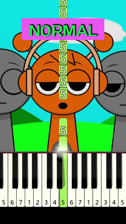 Sprunki Oren: Normal vs. Horror 🎹 Piano Tutorial & Waterfall Cover