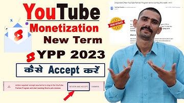 New YPP Term 2023 | How to accept New YouTube Partner Program | Step by Step |