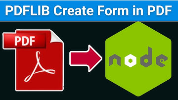 Node.js PDF-LIB Project to Create Form Fields & Buttons in PDF Document