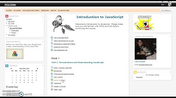 Moodle Course Intro to JavaScript Tour