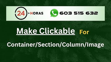 How to make Flexbox Container/Image/Column/Section Clickable in WordPress in Elementor