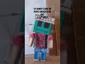 yo lo empuje #minecraft #xd #papercraft