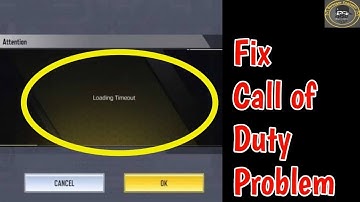 How to solve login timeout error in call of duty | Fix Call Of Duty Mobile Fix Loading Timeout