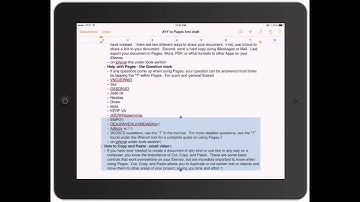 Pages for iPad: How to undo mistakes using Pages on the iPad