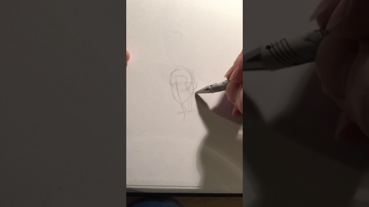 Muscular Superheroine Sketch