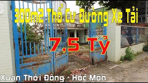 Bán đất hóc môn xuân thới đông 7,5 tỷ | nhà đất hóc môn