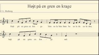 Højt på en gren en krage
