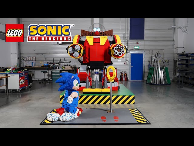 LEGO Sonic The Hedgehog Sonic vs. Dr. Eggman's Death Egg Robot Building Toy  for Sonic Fans and 8 Year Old Gamers, Includes Speed Sphere and Launcher