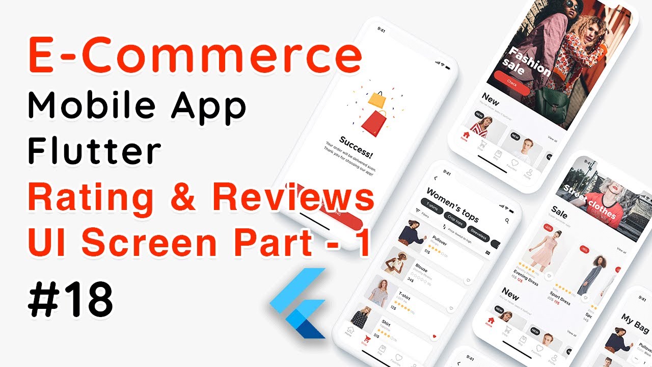 Flutter E-Commerce App | Rating & Reviews List UI – Part 1 | Clean UI ...
