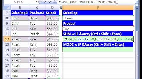 Excel Magic Trick #145 p2 MODE IF