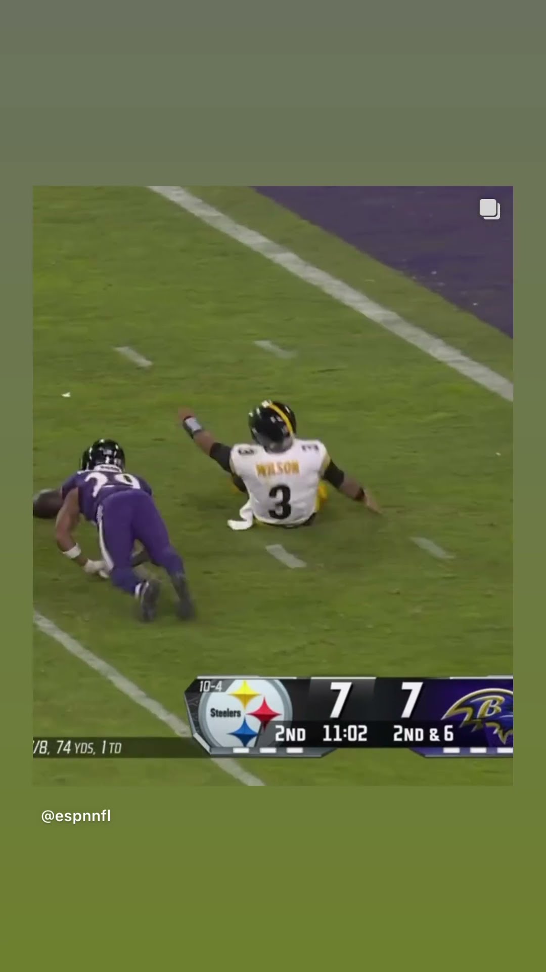 Big Hit, Big Fumble #hoodnews #steelers #ravens #russellwilson #fumble #football #omg #how #wow #wtf
