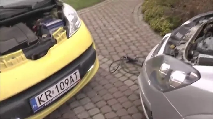 How to jump start a car -  jump leads cables -  safely and properly -  engine