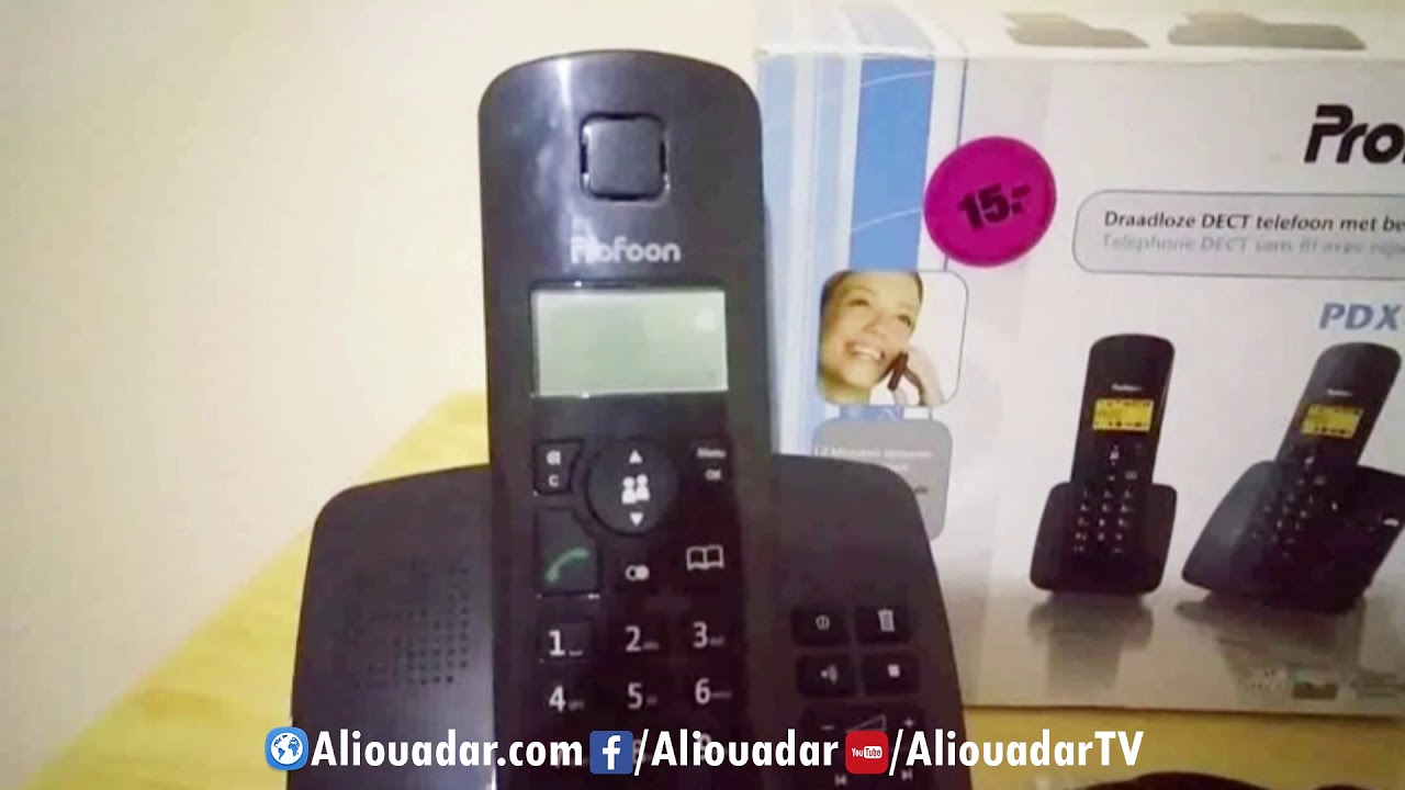 Profoon Telephone DECT sans fil avec répondeur