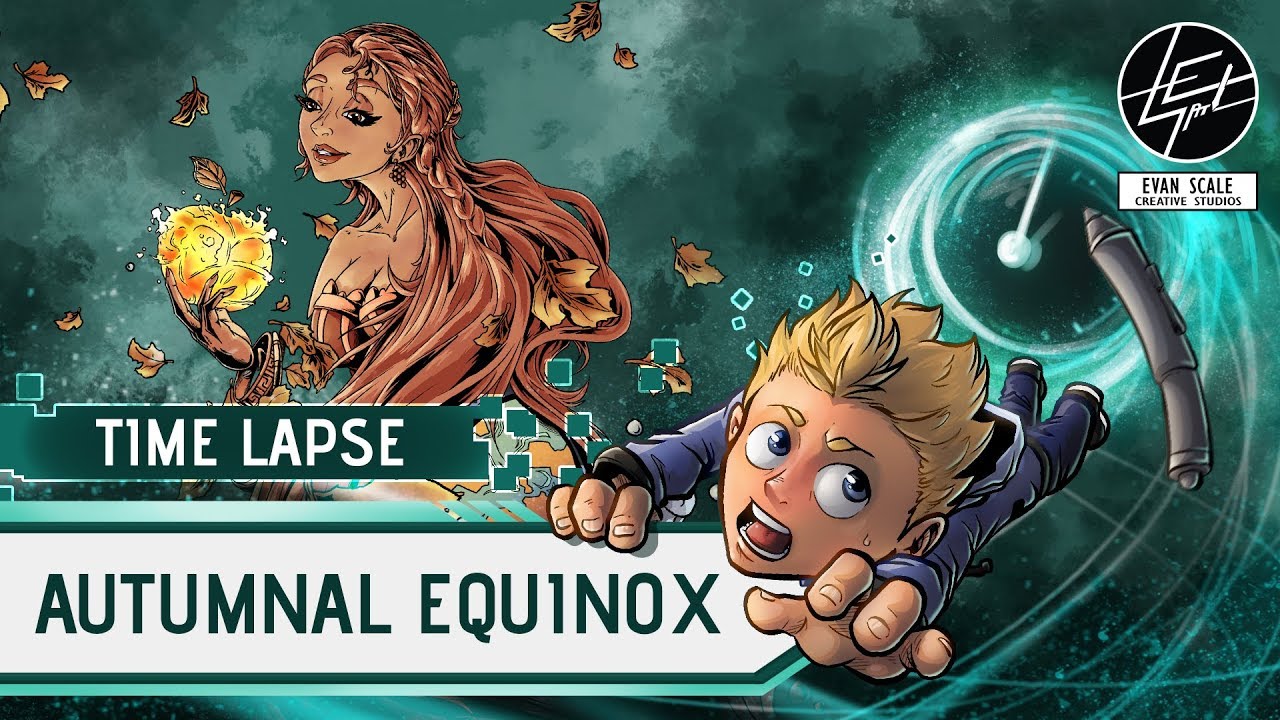 Let's Draw AUTUMNAL EQUINOX | Time Lapse