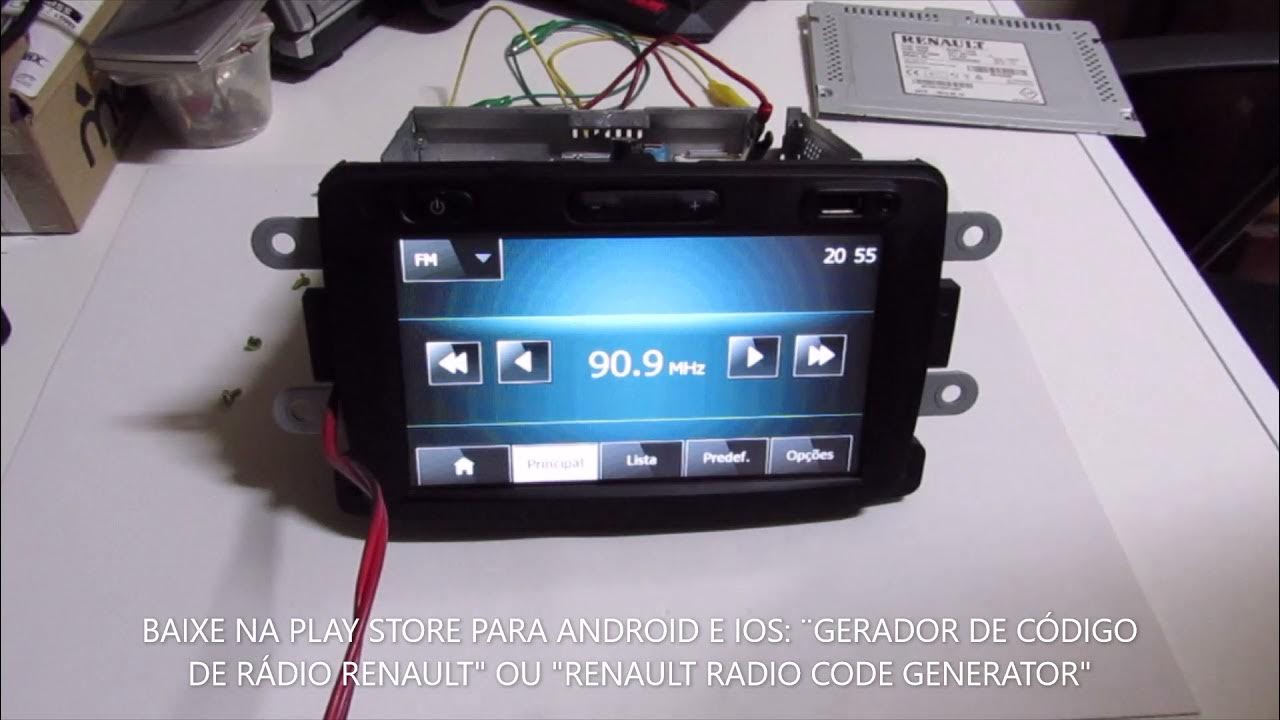 Desbloquear o rádio ou Media Nav Renault Sandero Duster Logan. Código