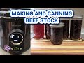 Making and Pressure Canning BEEF STOCK | Presto Precise Digital Pressure Canner | #leighshome